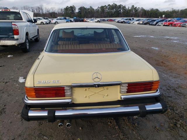 12107076 - 1978 MERCEDES-BENZ 280SE YELLOW photo 6