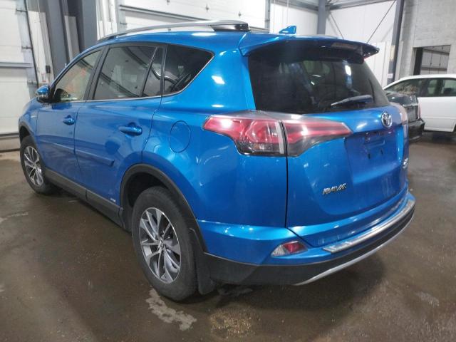 JTMRJREV7HD135333 - 2017 TOYOTA RAV4 HV LE BLUE photo 3