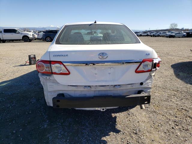 2T1BU4EE6BC587600 - 2011 TOYOTA COROLLA BA WHITE photo 6