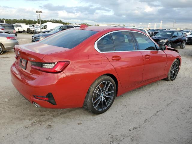 3MW5R1J05M8B63865 - 2021 BMW 330I RED photo 3