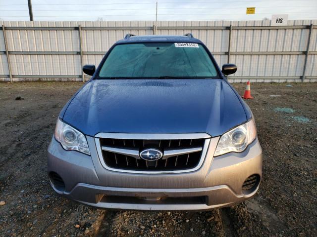 4S4BP60C087347361 - 2008 SUBARU OUTBACK BLUE photo 5