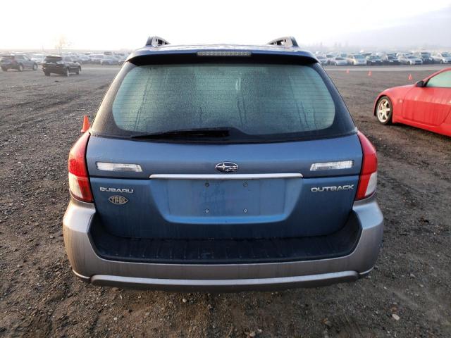 4S4BP60C087347361 - 2008 SUBARU OUTBACK BLUE photo 6