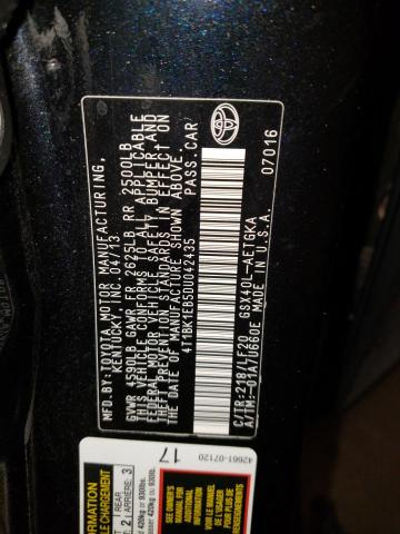 4T1BK1EB5DU042435 - 2013 TOYOTA AVALON BAS 黑色 照片 12