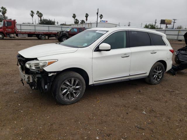 5N1AL0MN2DC334418 - 2013 INFINITI JX35 WHITE photo 1