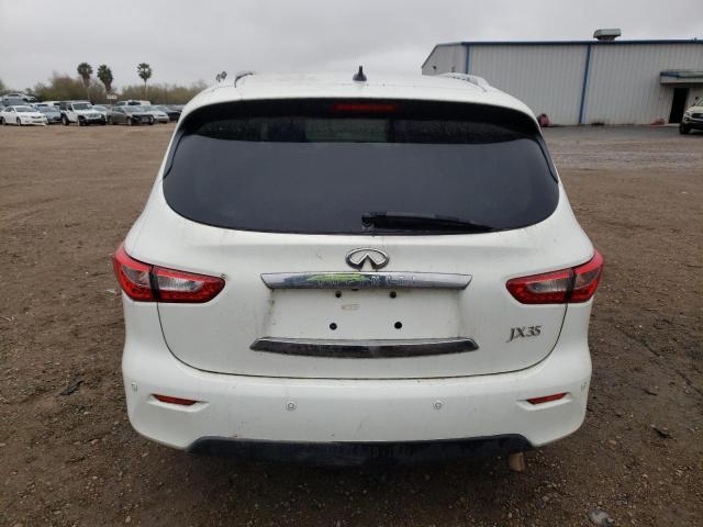 5N1AL0MN2DC334418 - 2013 INFINITI JX35 WHITE photo 6