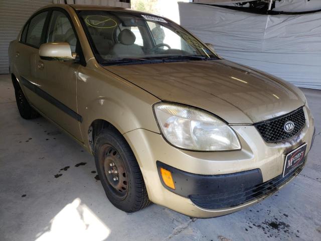 KNADE123086372525 - 2008 KIA RIO GOLD photo 1