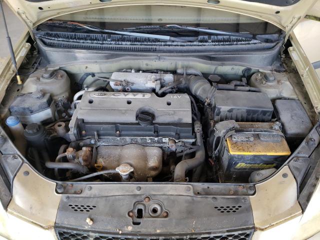 KNADE123086372525 - 2008 KIA RIO GOLD photo 7