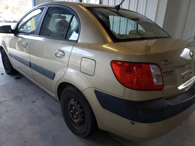 KNADE123086372525 - 2008 KIA RIO GOLD photo 9