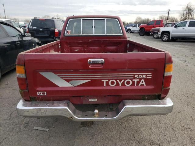 JT4VN93G3K0005037 - 1989 TOYOTA PICKUP 1/2 MAROON photo 6