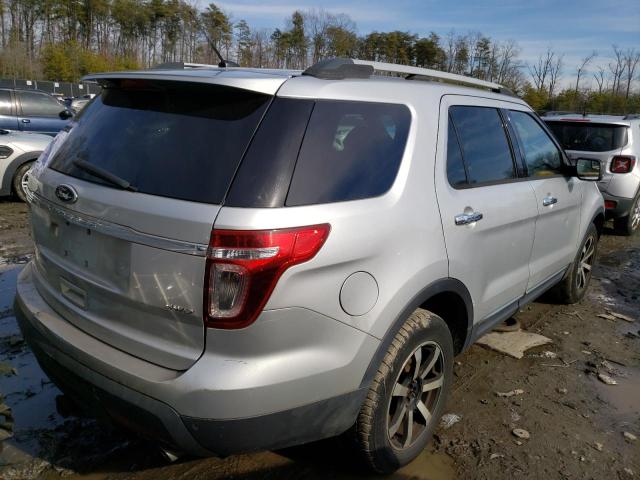 1FM5K8D84EGC33243 - 2014 FORD EXPLORER X SILVER photo 3