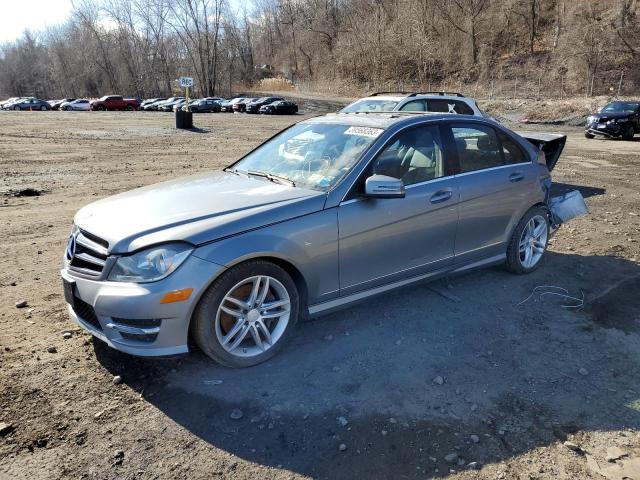 WDDGF8AB9ER311673 - 2014 MERCEDES-BENZ C 300 4MAT SILVER photo 1