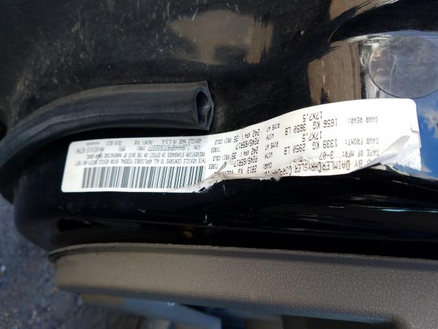 1J8HH48P87C632377 - 2007 JEEP COMMANDER შავი ფოტო 10