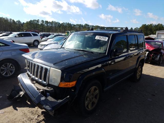 1J8HH48P87C632377 - 2007 JEEP COMMANDER შავი ფოტო 2