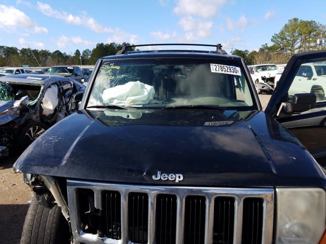 1J8HH48P87C632377 - 2007 JEEP COMMANDER შავი ფოტო 7