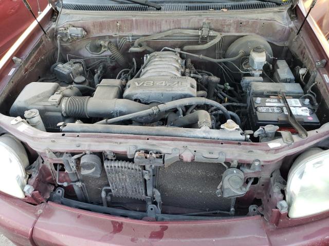 5TBET38164S457032 - 2004 TOYOTA TUNDRA DOU MAROON photo 11