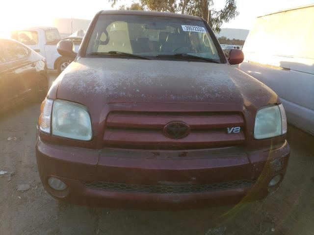 5TBET38164S457032 - 2004 TOYOTA TUNDRA DOU MAROON photo 5