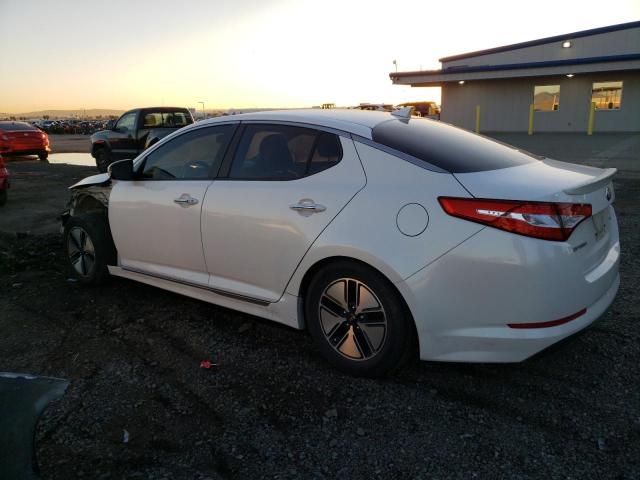 KNAGM4AD1D5053419 - 2013 KIA OPTIMA HYB WHITE photo 2