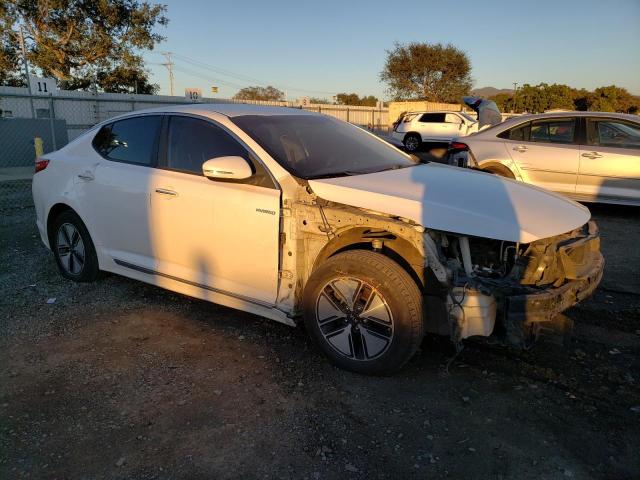 KNAGM4AD1D5053419 - 2013 KIA OPTIMA HYB WHITE photo 4