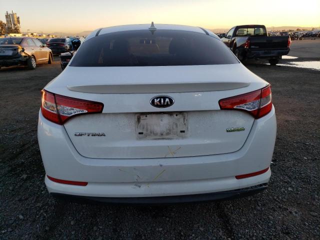 KNAGM4AD1D5053419 - 2013 KIA OPTIMA HYB WHITE photo 6