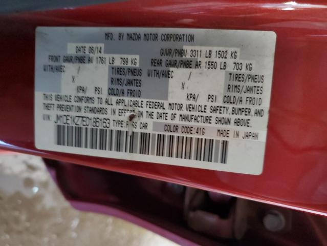 JM1DE1KZ7E0186163 - 2014 MAZDA MAZDA2 SPO 红色 照片 13