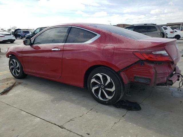 1HGCT1B34GA006679 - 2016 HONDA ACCORD LX- RED photo 2