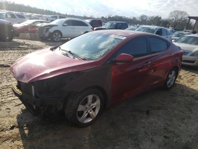 KMHDH4AE8BU133625 - 2011 HYUNDAI ELANTRA GL RED photo 1