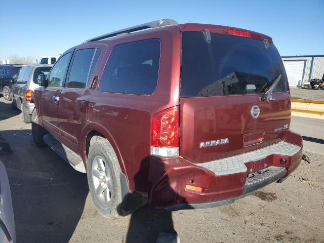 5N1BA0ND1AN618753 - 2010 NISSAN ARMADA SE MAROON photo 2