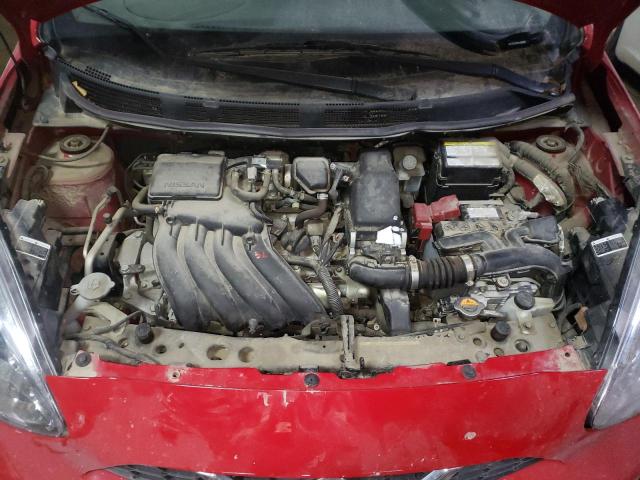 3N1CK3CP0HL236862 - 2017 NISSAN MICRA RED photo 11