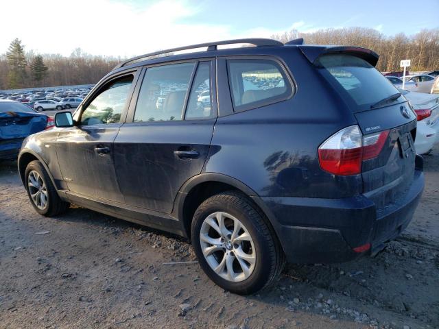 WBXPC93419WJ25739 - 2009 BMW X3 BLUE photo 2