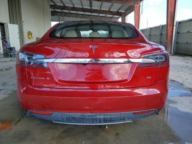 5YJSA1H17FF092629 - 2015 TESLA MODEL S 85 RED photo 6