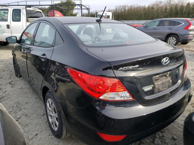 KMHCT4AE3DU352585 - 2013 HYUNDAI ACCENT BLACK photo 3