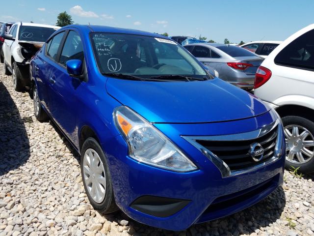 3N1CN7AP5GL886111 - 2016 NISSAN VERSA S BLUE photo 1