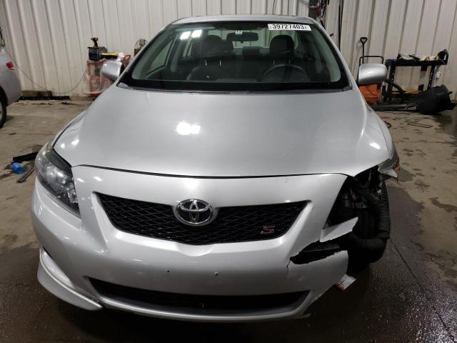 1NXBU40EX9Z155317 - 2009 TOYOTA COROLLA BA SILVER photo 5