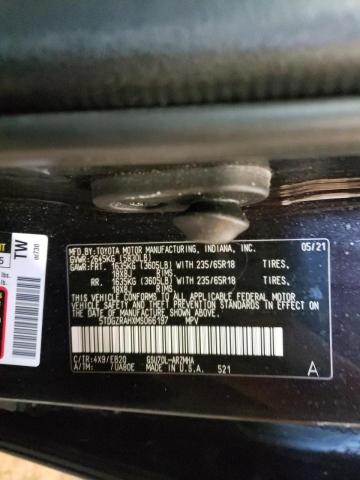 5TDGZRAHXMS066197 - 2021 TOYOTA HIGHLANDER შავი ფოტო 14