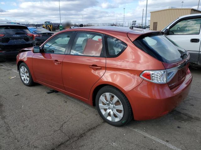 JF1GH616X9H807255 - 2009 SUBARU IMPREZA 2. ORANGE photo 2