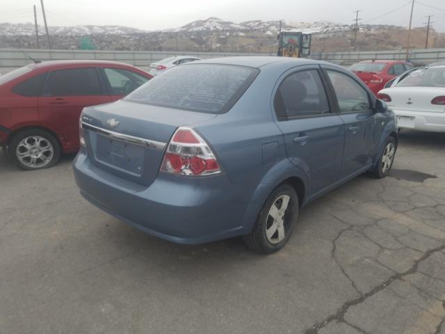 KL1TD566X7B115656 - 2007 CHEVROLET AVEO BASE BLUE photo 4