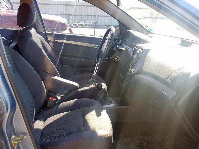 KL1TD566X7B115656 - 2007 CHEVROLET AVEO BASE BLUE photo 5