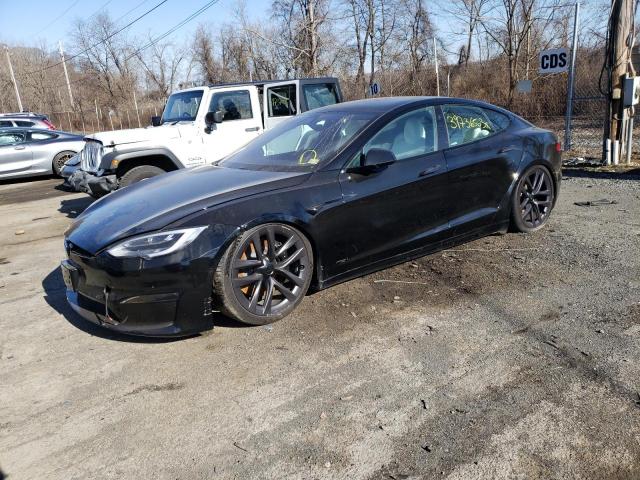 5YJSA1E67MF450776 - 2021 TESLA MODEL S Սև լուսանկար 1