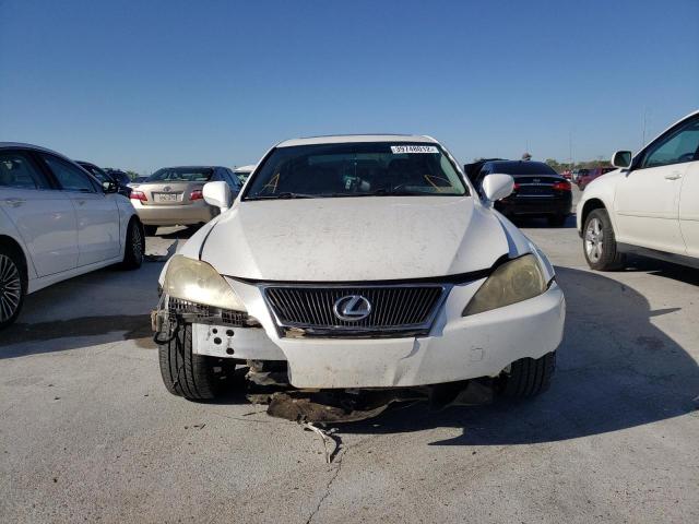 JTHBK262082065033 - 2008 LEXUS IS 250 WHITE photo 9