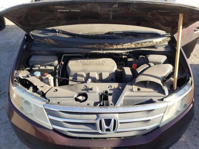 5FNRL5H46BB086468 - 2011 HONDA ODYSSEY EX MAROON photo 12