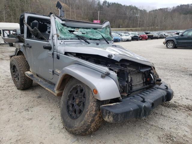 1C4AJWBG8FL621833 - 2015 JEEP WRANGLER S GRAY photo 1