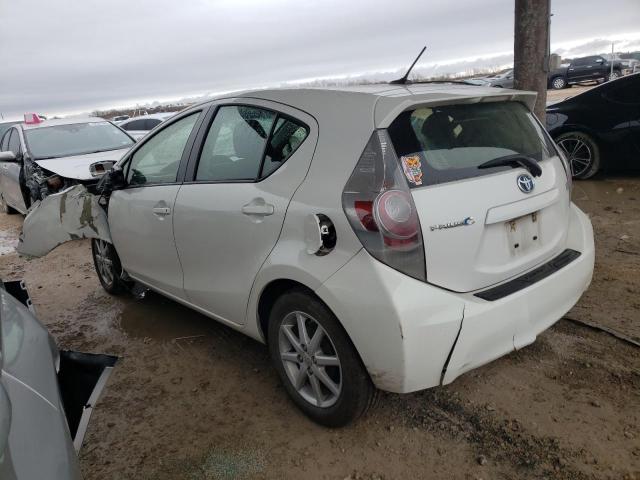 JTDKDTB31C1517991 - 2012 TOYOTA PRIUS C WHITE photo 2