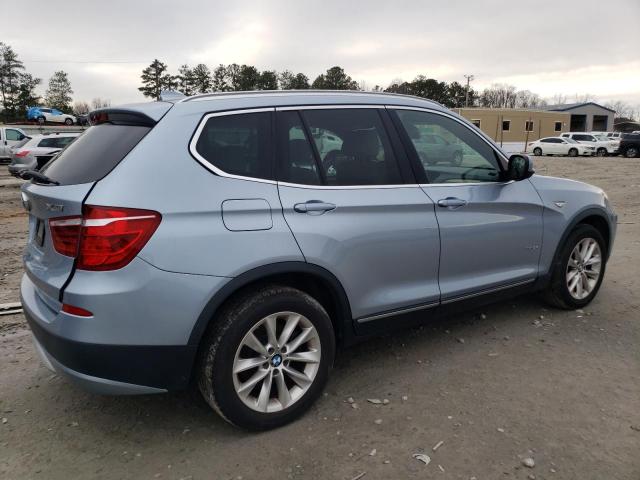 5UXWX9C54D0A25217 - 2013 BMW X3 XDRIVE2 BLUE photo 3