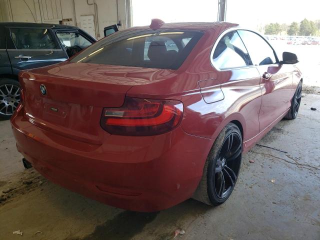 WBA1F5C56EV255430 - 2014 BMW 228 I Czerwony zdjęcie 4