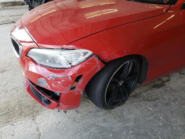 WBA1F5C56EV255430 - 2014 BMW 228 I RED photo 9