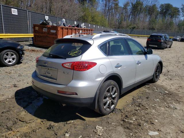 JNKAJ09FX8M360758 - 2008 INFINITI EX35 BASE SILVER photo 4