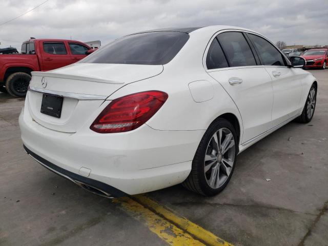 55SWF4JB2FU082614 - 2015 MERCEDES-BENZ C 300 WHITE photo 3