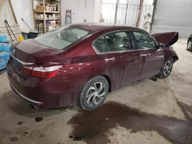 1HGCR2F36GA150037 - 2016 HONDA ACCORD LX BURGUNDY photo 4