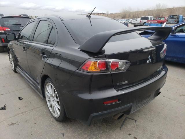 JA32W8FV5EU020641 - 2014 MITSUBISHI LANCER EVO BLACK photo 3