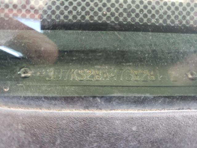 3D7KS28A47G828172 - 2007 DODGE RAM 2500 S SILVER photo 10